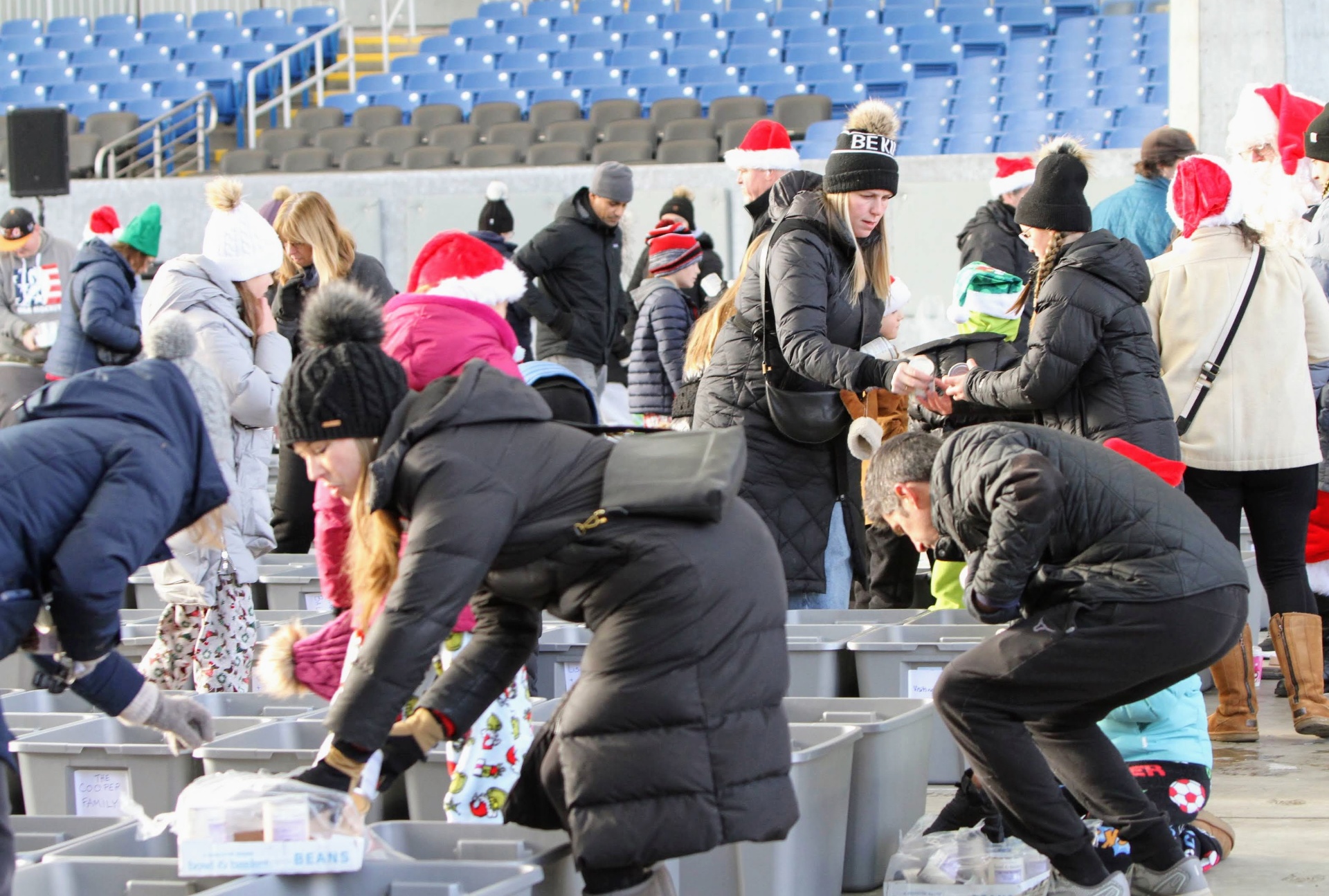 Packing bins by the thousands